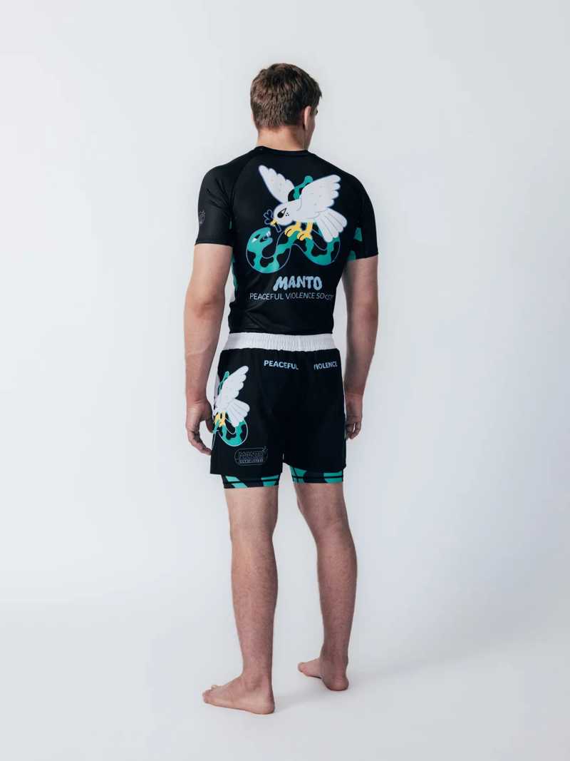MANTO DOVE RASHGUARD -white
